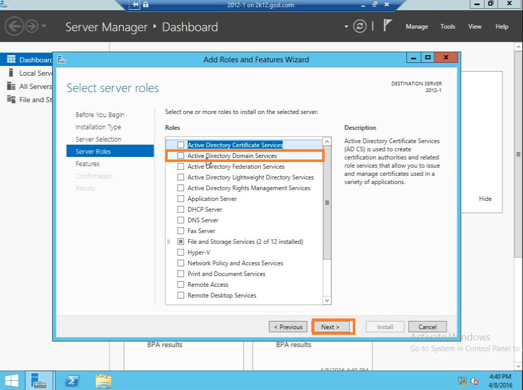 AD_role_installation